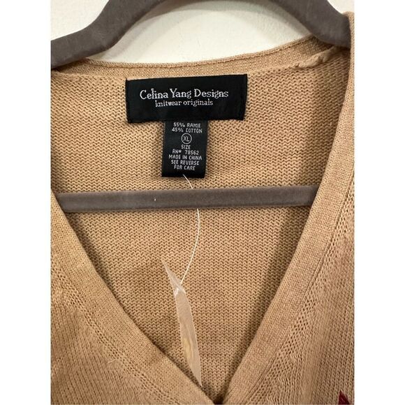 Celina Yang Designs Floral Cardigan, XL - Picture 3 of 4